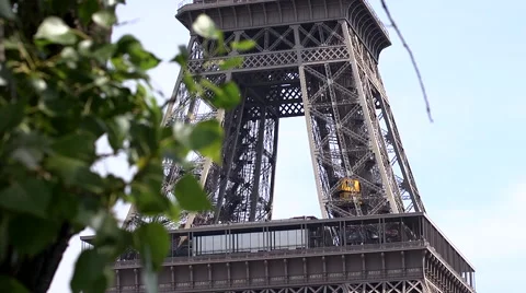 Eiffel Tower First Floor Stock Footage 40483187