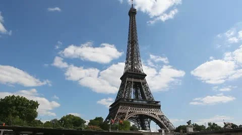 Eiffel tower Stock Footage 10595409