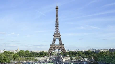 Eiffel Tower Stock Footage 12626338