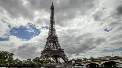 Eiffel Tower Stock Footage 12703526