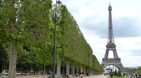 The Eiffel Tower Stock Footage 25178371