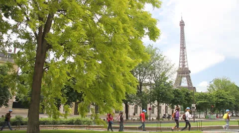The Eiffel Tower Stock Footage 25179583