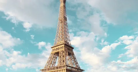 Eiffel Tower Stock Footage