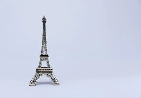 Eiffel Tower on grey background. Foto stock