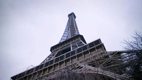 Eiffel Tower Handheld Moving Shot | Paris 2024 Stock Footage 277747126