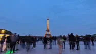 Eiffel Tower Hyperlapse Stock Footage