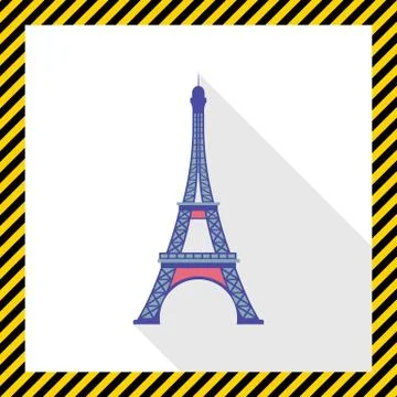 Eiffel tower icon Stock Illustration