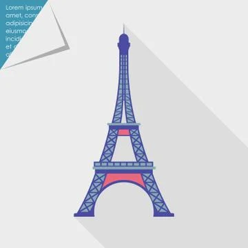 Eiffel tower icon Stock Illustration