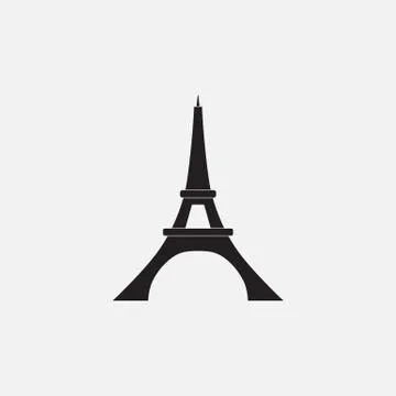 Eiffel tower icon Stock Illustration