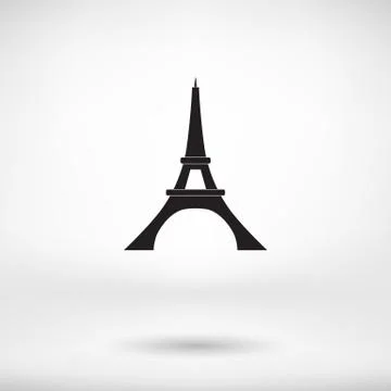 Eiffel tower icon Stock Illustration