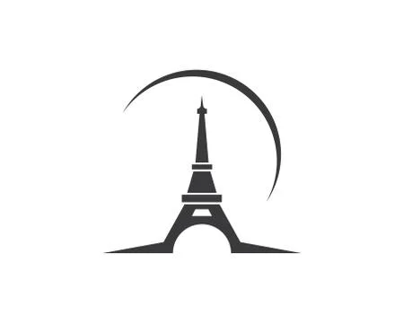 Eiffel tower icon vector illustration Stock Illustration