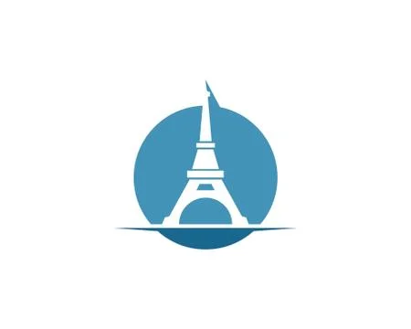 Eiffel tower icon vector illustration Stock Illustration