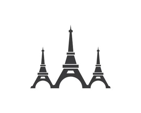 Eiffel tower icon vector illustration Stock Illustration