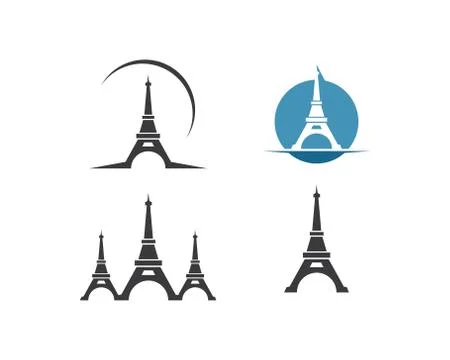 Eiffel tower icon vector illustration Stock Illustration