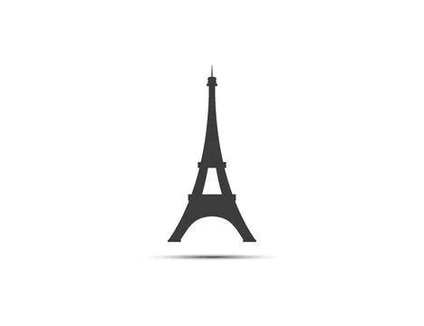 Eiffel tower icon. Vector illustration. Stock Illustration