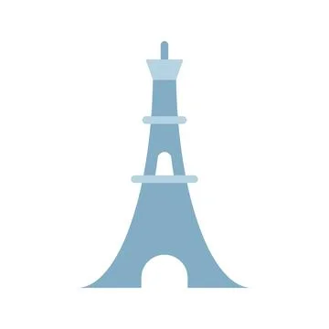 Eiffel Tower icon vector image. Ilustração Stock