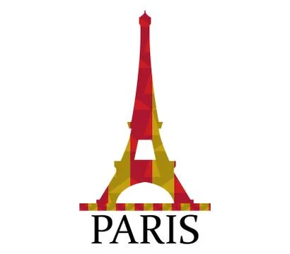 Eiffel tower icon on white background イラスト素材