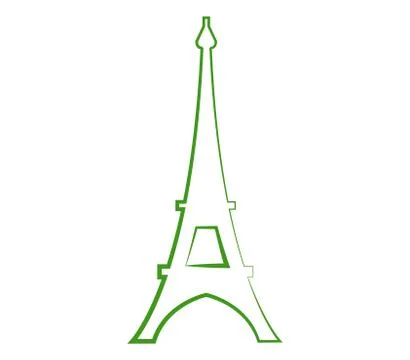 Eiffel tower icon on white background イラスト素材