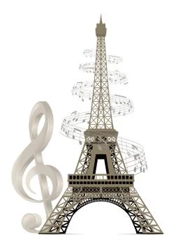 Eiffel tower Stock Illustration