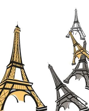 Eiffel Tower Stock Illustration