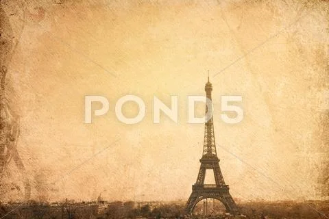 The eiffel tower Stock Illustration