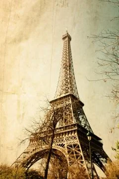 The eiffel tower Stock Illustration