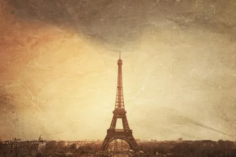 The eiffel tower Stock Illustration