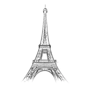 Eiffel tower Stock Illustration