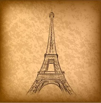 Eiffel tower 스톡 일러스트