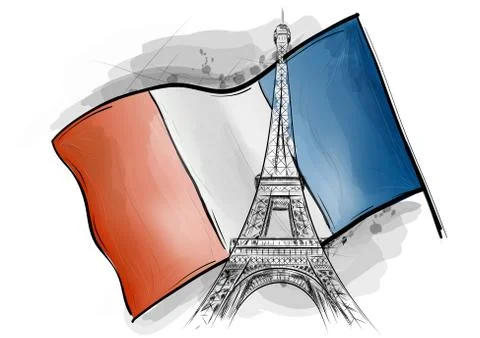 Eiffel tower Illustrazione stock