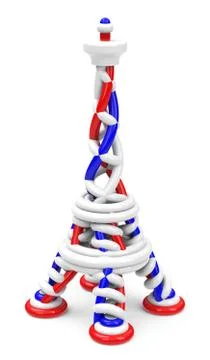 The eiffel tower Stock Illustration