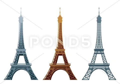 Eiffel tower Stock Illustration