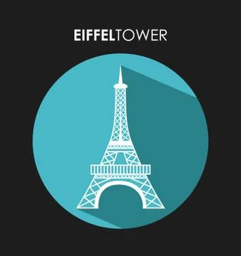 Eiffel tower Stockillustratie