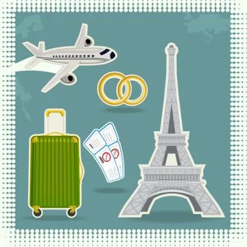 Eiffel tower 스톡 일러스트