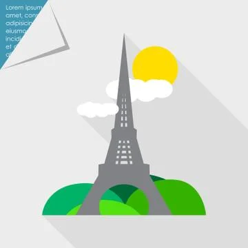 Eiffel tower Illustrazione stock