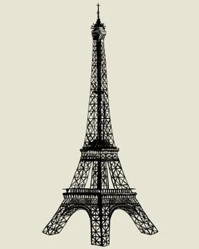 Eiffel tower Stock Illustration