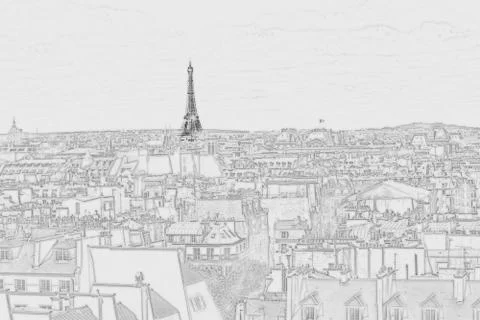 Eiffel tower Stockillustratie