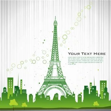 Eiffel tower Stock Illustration