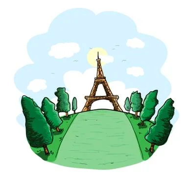 Eiffel Tower Stock Illustration