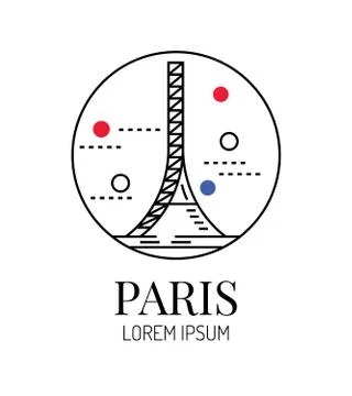 Eiffel tower. Stock Illustration