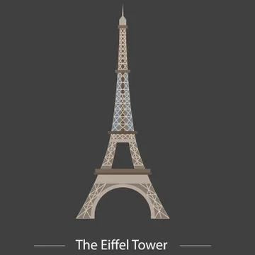 The Eiffel Tower Stock Illustration