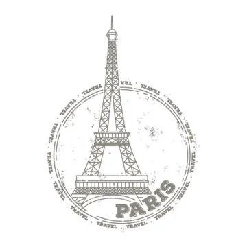 Eiffel Tower 스톡 일러스트