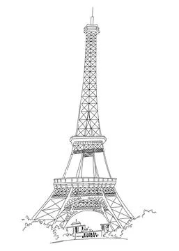 Eiffel Tower 스톡 일러스트