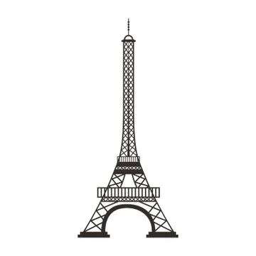Eiffel tower isolated icon 스톡 일러스트