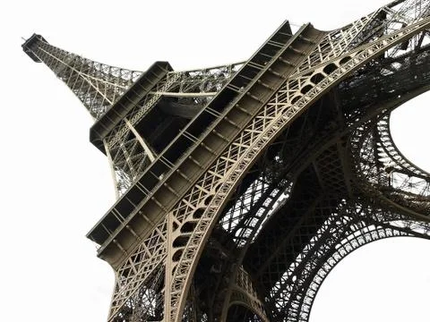 Eiffel Tower isolated Fotos Stock