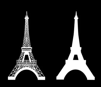 Eiffel tower isolated vector illustration イラスト素材