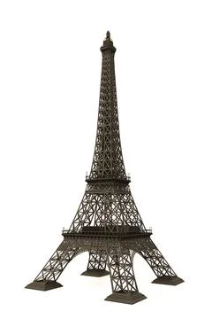 Eiffel Tower isolated on white 스톡 일러스트