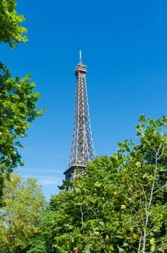 Eiffel tower isolated on the white Stock Photos
