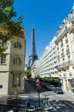 Eiffel tower isolated on the white Stock Photos