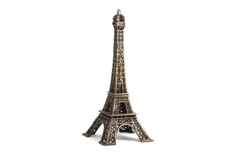Eiffel Tower isolated on white Foto stock